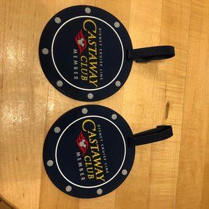 Disney Cruise Line Castaway Cay Club Member Luggage Tags (2) NIB